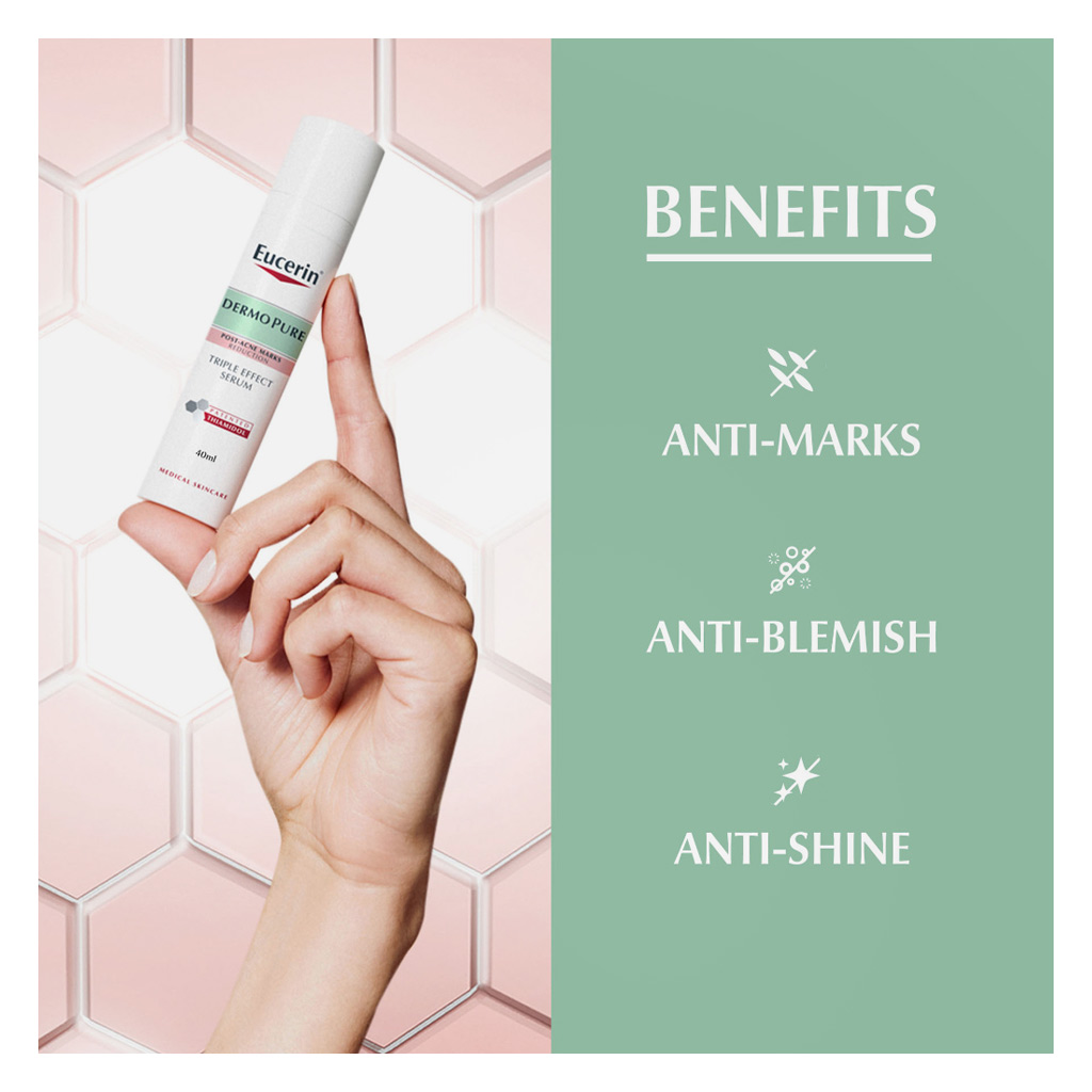 Eucerin DermoPurifyer Oil Control Post Acne Marks Triple Effect Serum 40ml