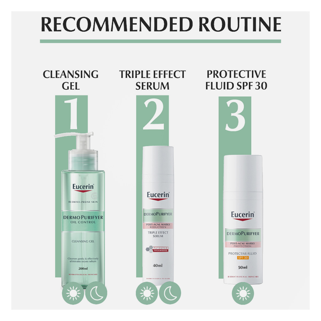 Eucerin DermoPurifyer Oil Control Post Acne Marks Triple Effect Serum 40ml