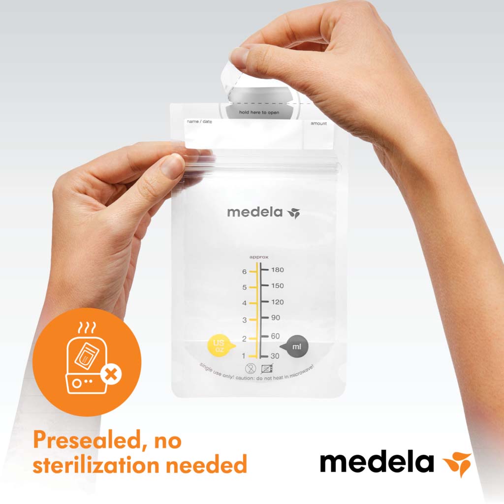 Medela Breast Milk Storage Bags 180ml, Pack of 25’s