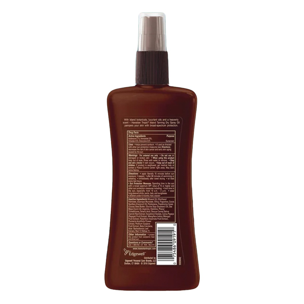Hawaiian Tropic Island Tanning Dry Spray Oil SPF 25, 236 mL