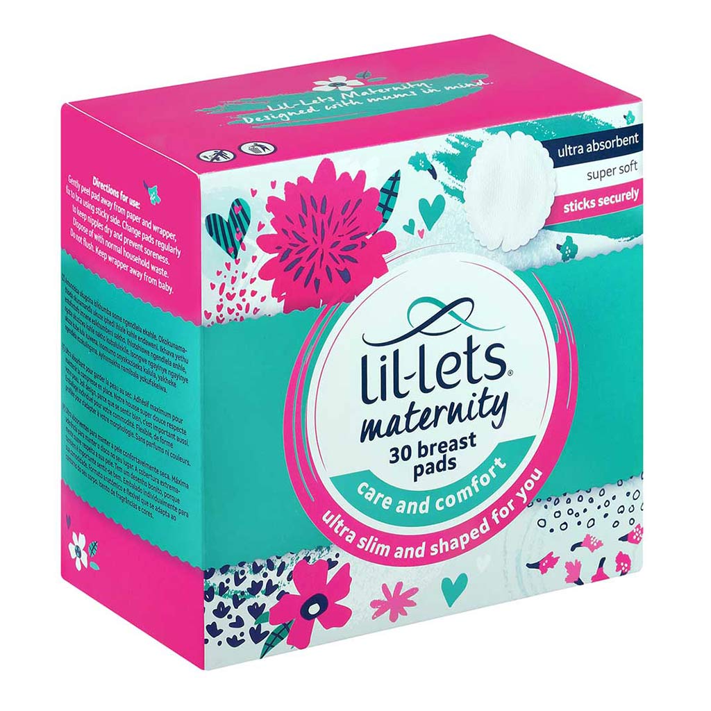Lil-lets Ultra slim Super Soft Maternity Breast Pads 30's