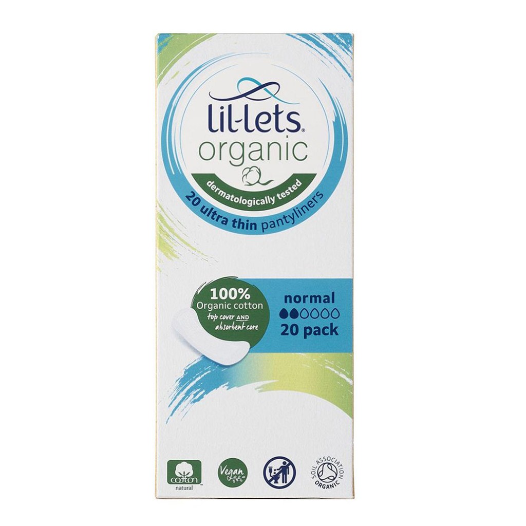 Lil-lets Organic Cotton Ultra-Thin Pantyliners Normal Pack 20's