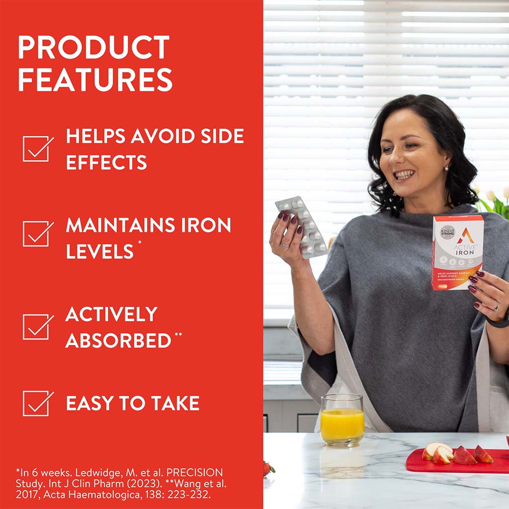 Active Iron 25 mg Hard Gelatin Capsules 30's