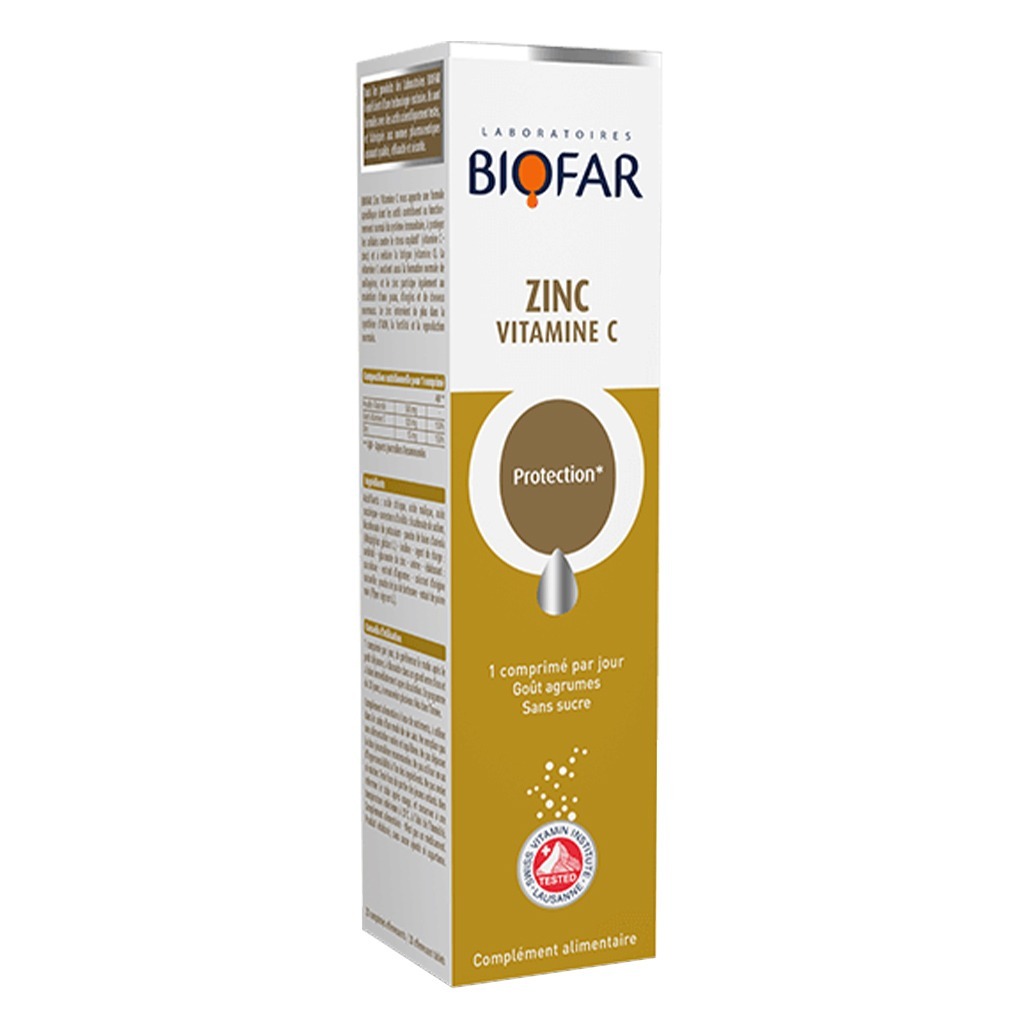 Biofar Zinc Vitamin C Effervescent Tablets 20's