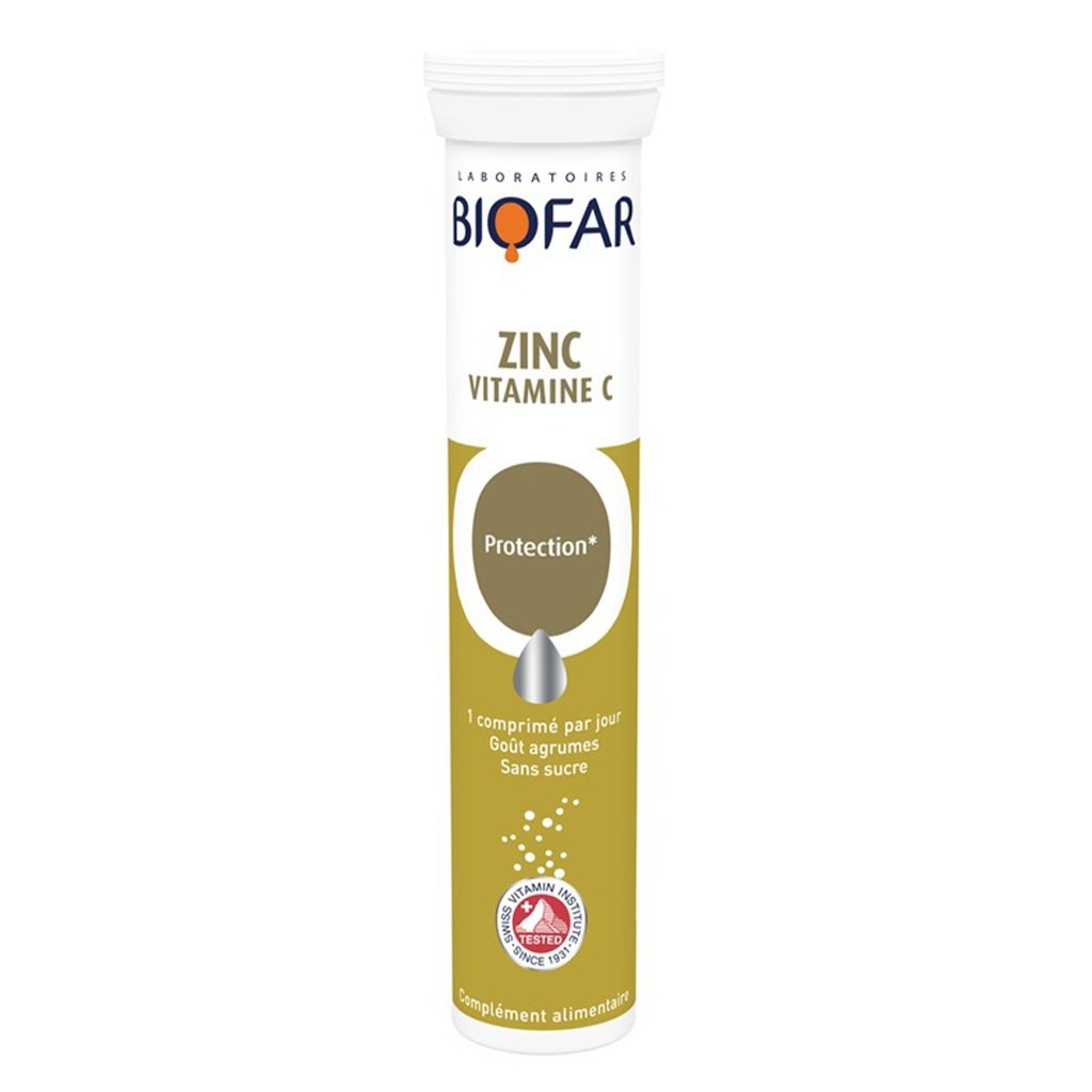 Biofar Zinc Vitamin C Effervescent Tablets 20's