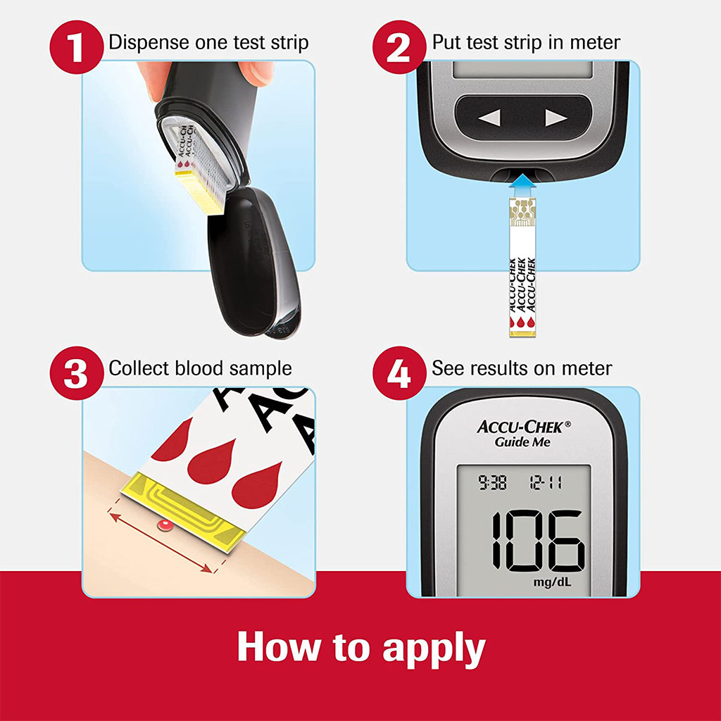 Accu-Chek® Guide Blood Sugar Monitor + Accu-Chek Guide Blood Sugar Test Strips 50's PROMO PACK