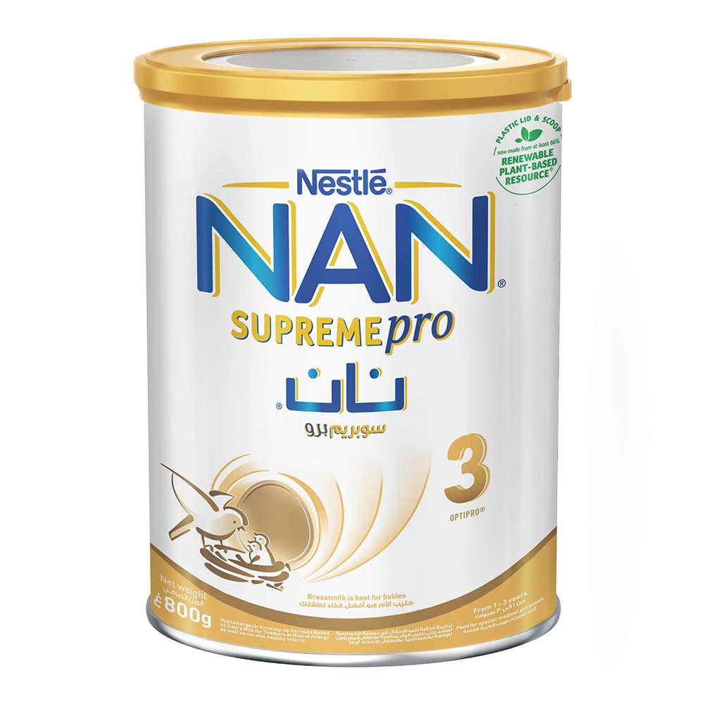 Nestle NAN Supreme Pro Stage 3 Toddlers Milk Formula For 1 To 3 Years 800g