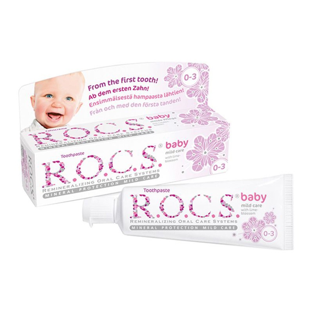 R.O.C.S. Baby 0-3 Mild Care with Lime Blossom Toothpaste 35 mL