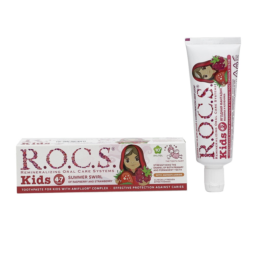R.O.C.S. Kids 4-7 Summer Swirl Toothpaste 35 mL