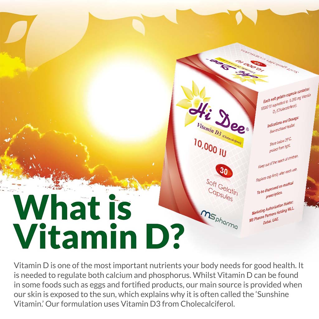 Hi Dee Vitamin D3 10000 IU Soft Gelatin Capsules 30's