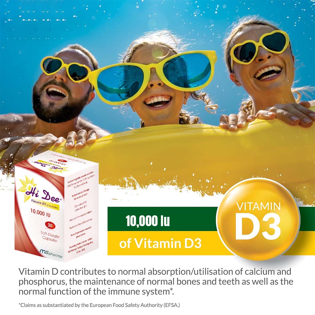 Hi Dee Vitamin D3 10000 IU Soft Gelatin Capsules 30's