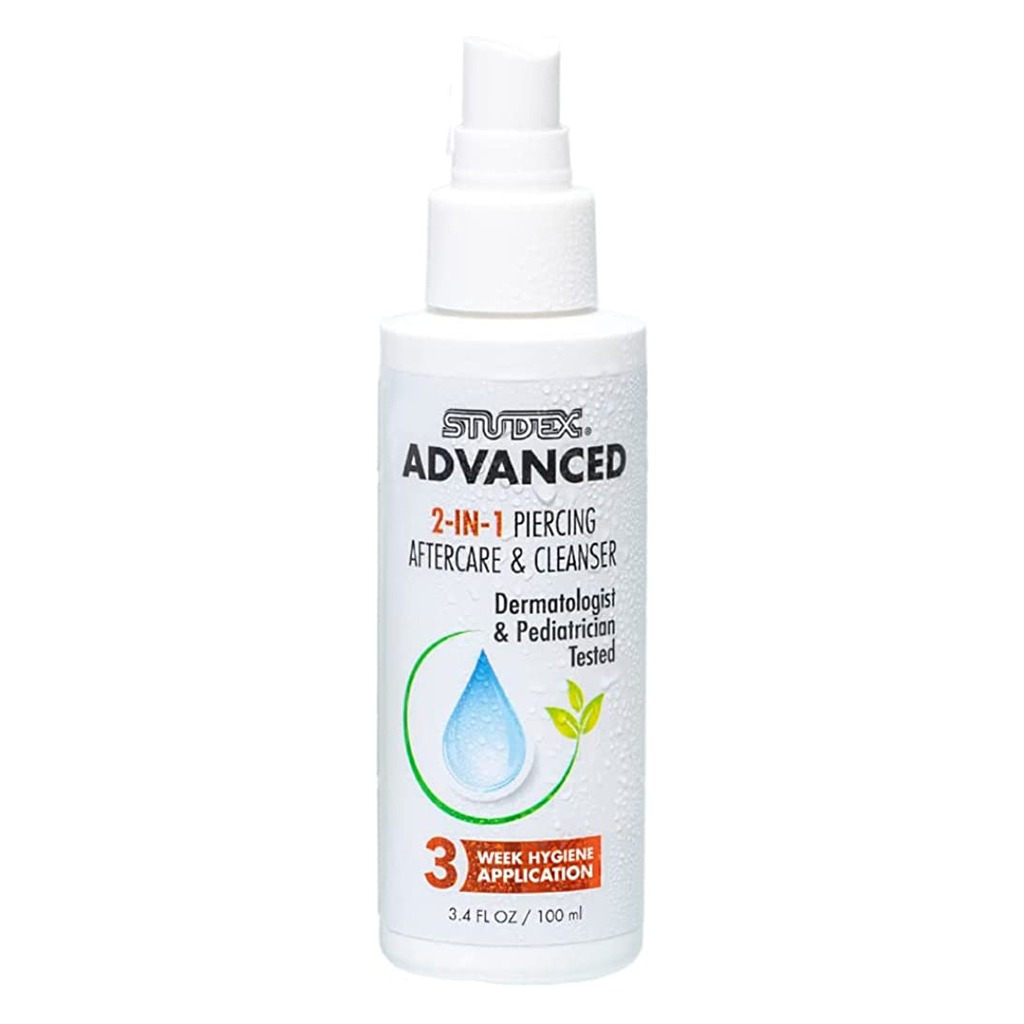 Studex Advanced 2-IN-1 Piercing Aftercare & Cleanser 100ml