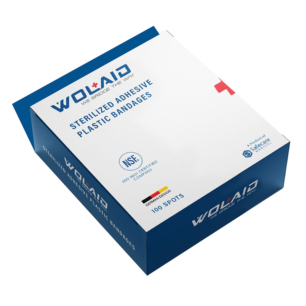 Wolaid Sterilized Adhesive Plastic Spot Bandages, Pack of 100's