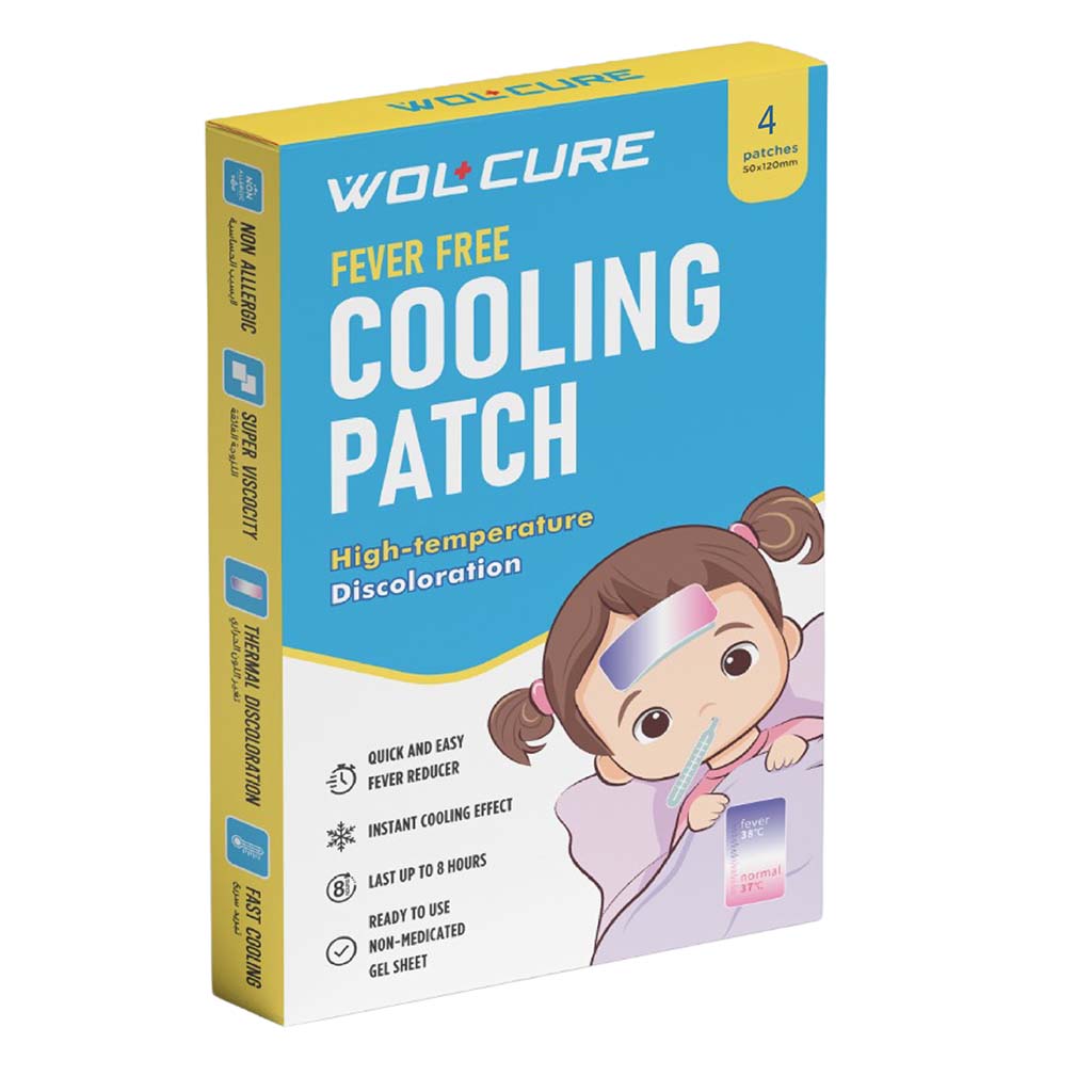 Wolcure Fever Free Cooling Patch, Pack of 4’s 