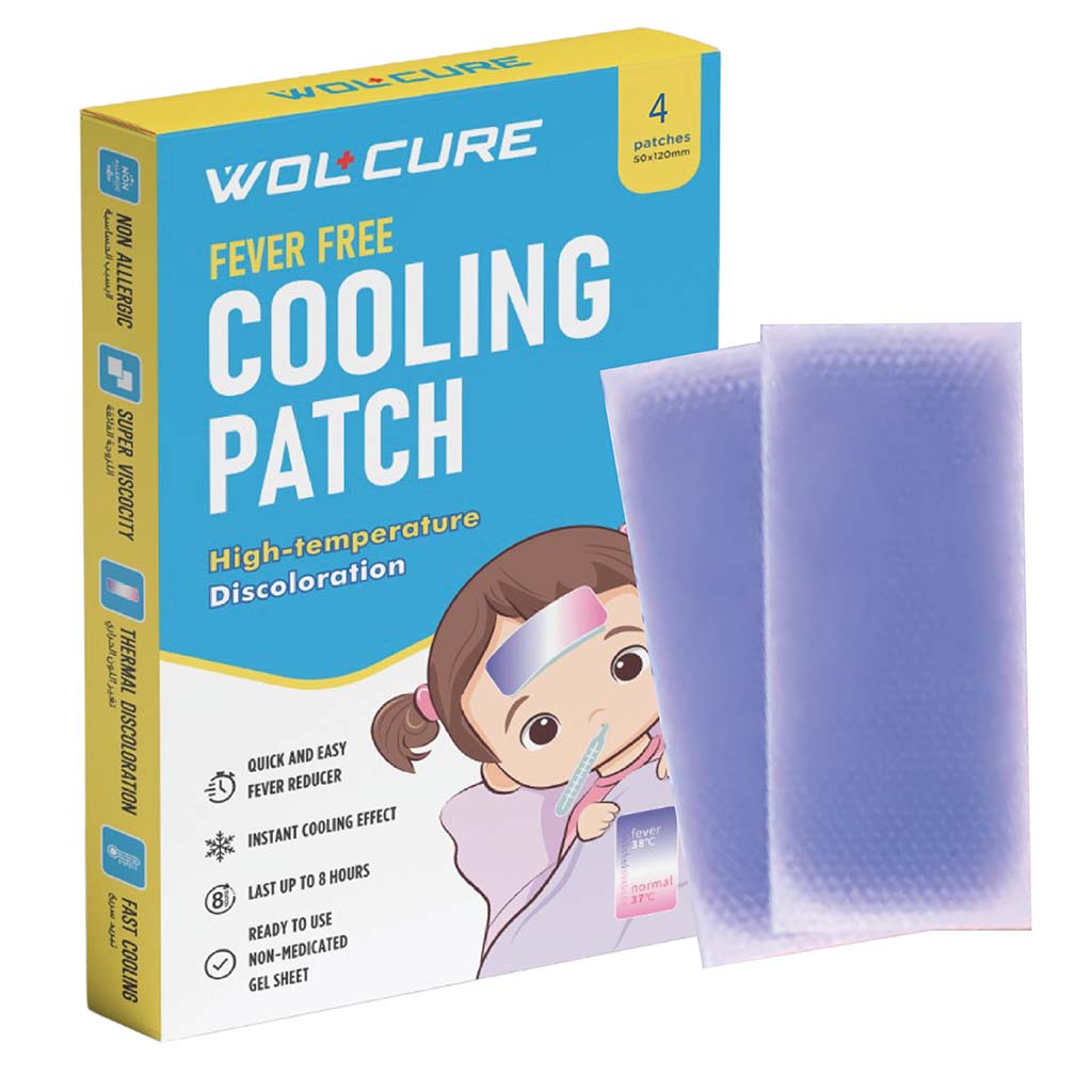 Wolcure Fever Free Cooling Patch, Pack of 4’s 