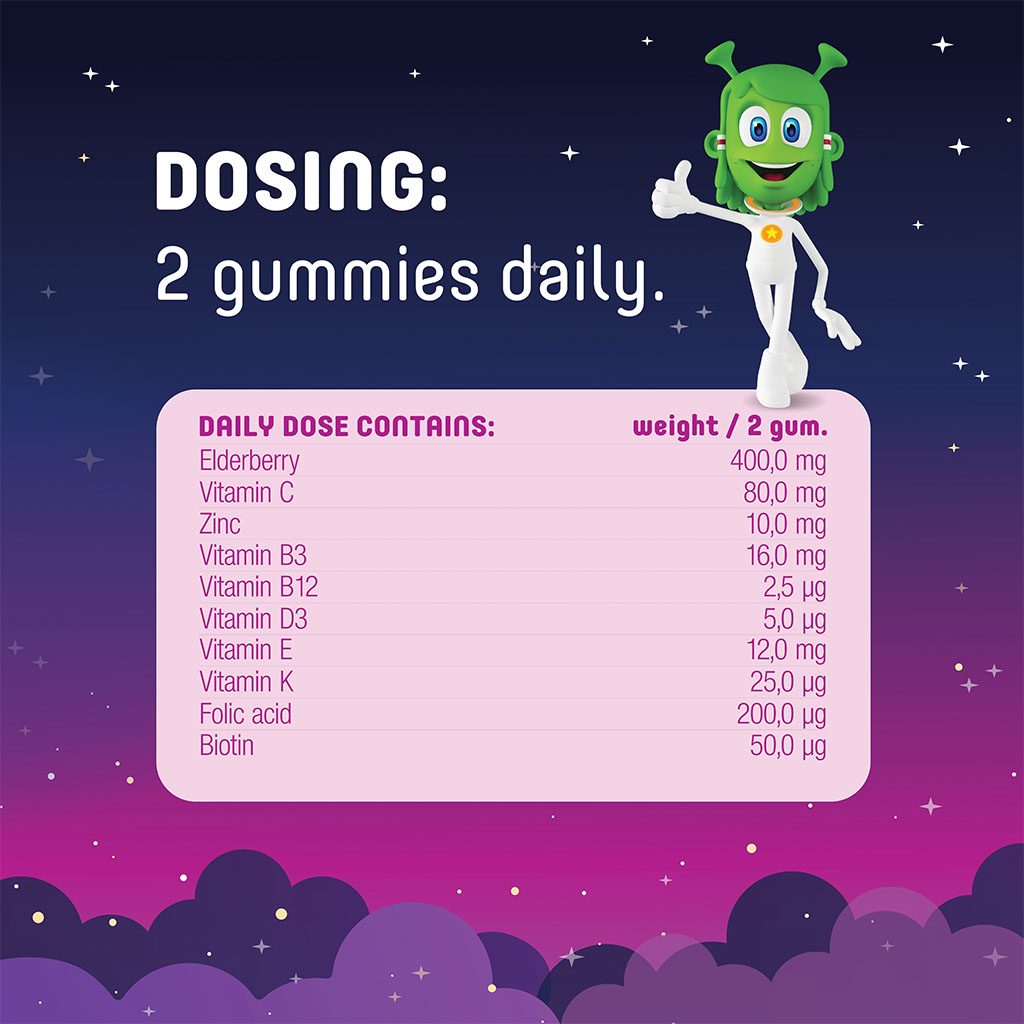 Martians Gummies Elderberry Soft Gummies 60's