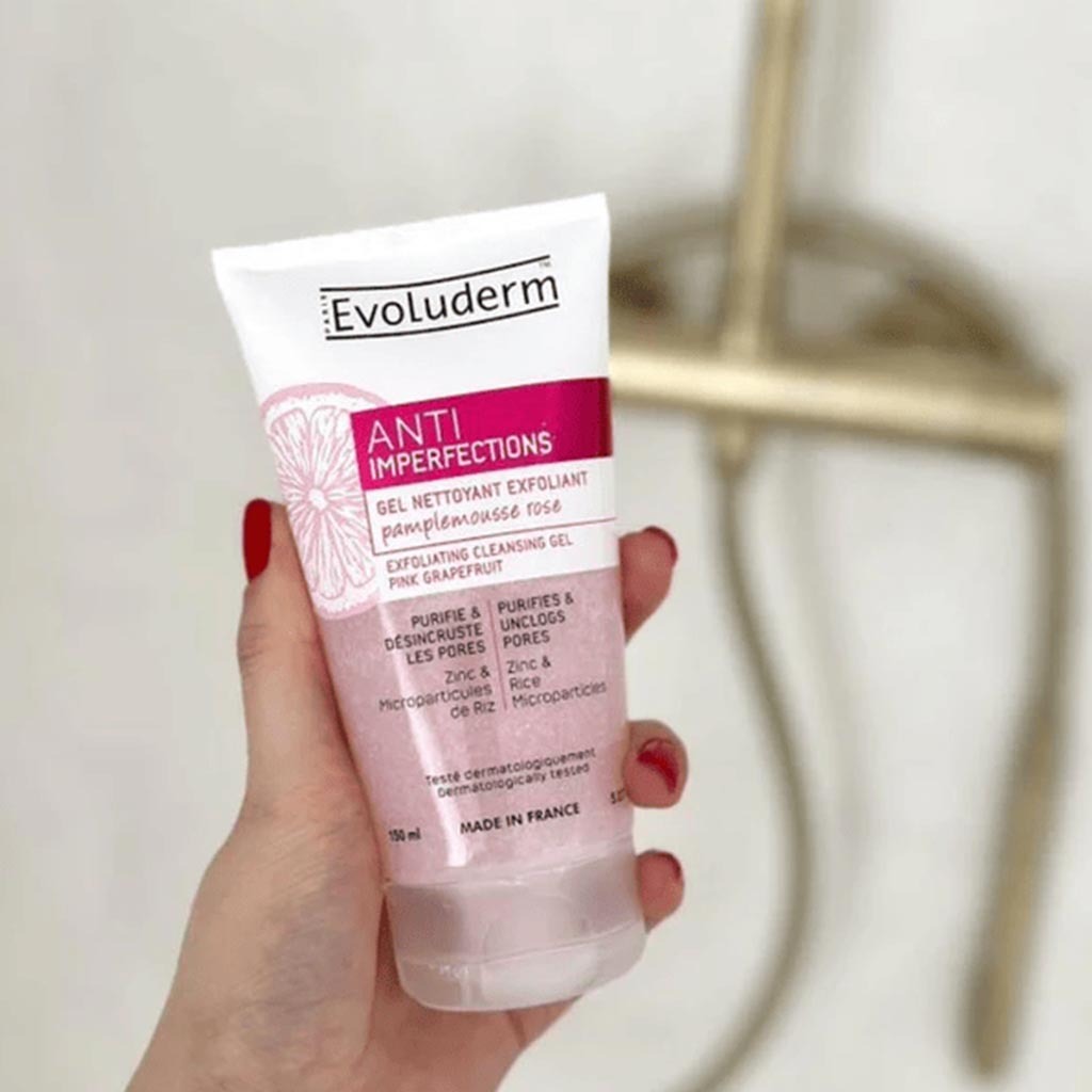 Evoluderm Anti Imperfections Exfoliating Face Cleansing Gel 150ml, PROMO PACK of 2's