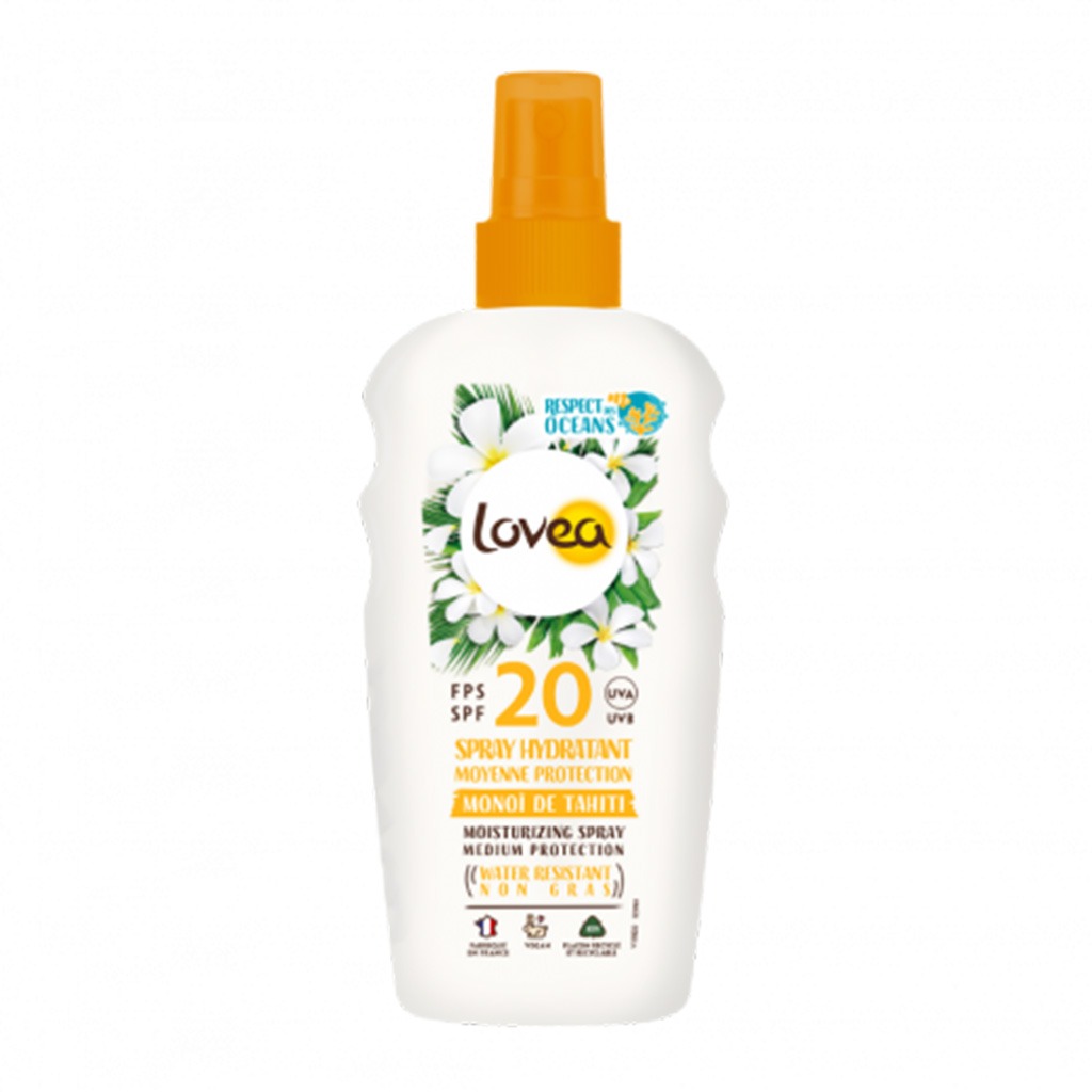 Lovea Monoi De Tahiti SPF 20 Medium Protection Moisturizing Spray 150 mL