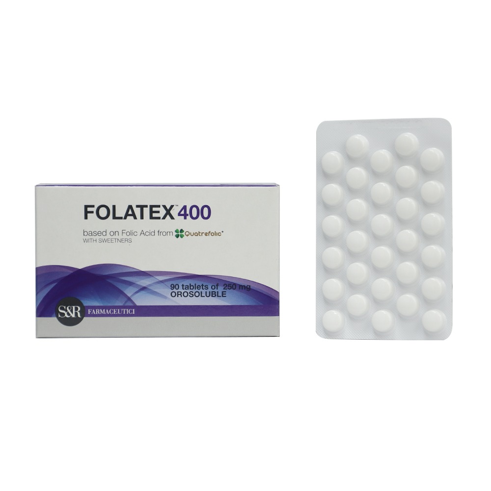 Folatex 400 mcg Orosoluble Folic Acid Tablets 90's