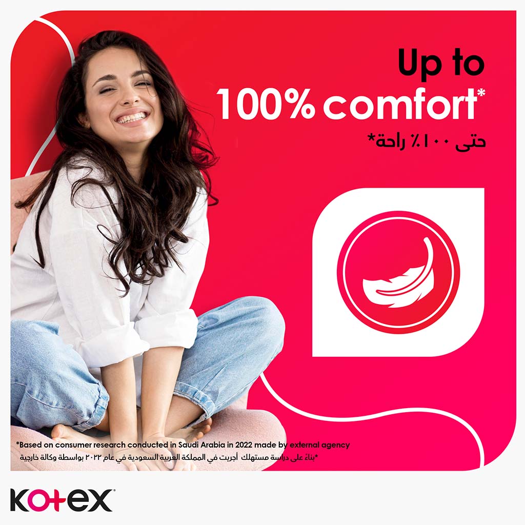 Kotex Maxi Protect Thick Pads With Wings, Normal Size, Pack of 30's