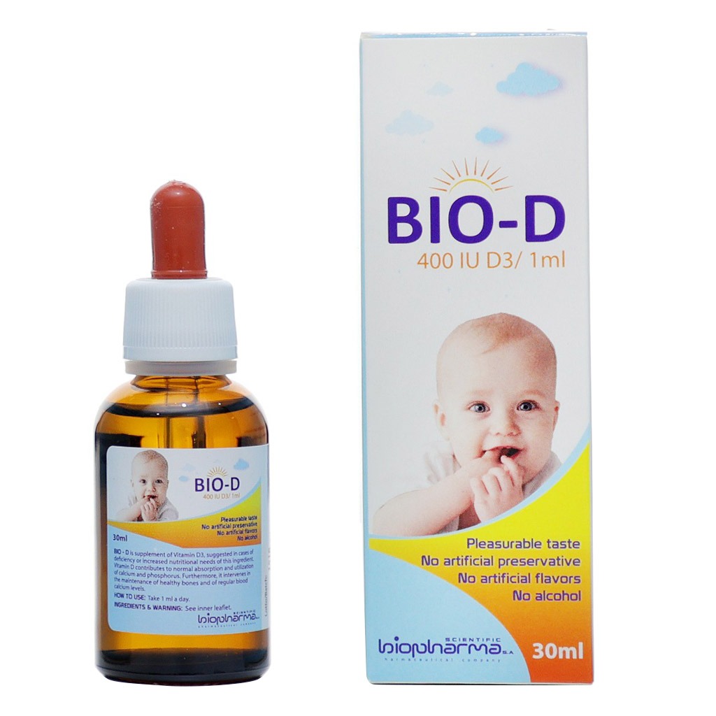Bio-D Vitamin D3 400 IU/mL Oral Drops 30 mL