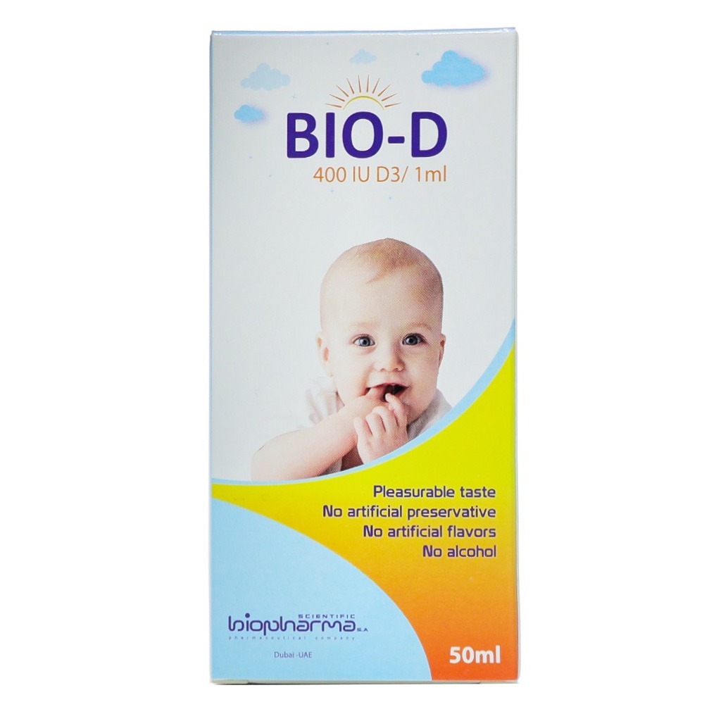 Bio-D Vitamin D3 400 IU/mL Oral Drops 50 mL