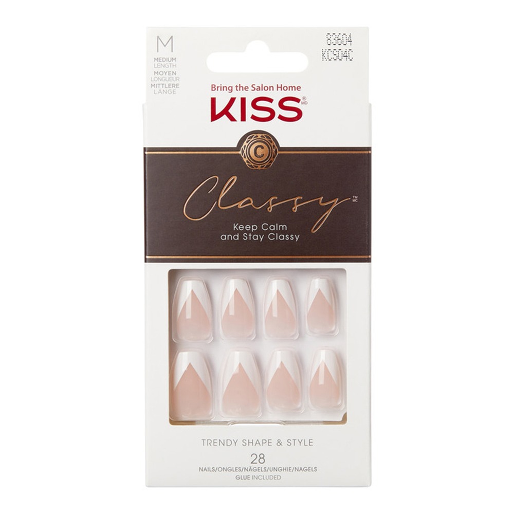 Kiss Classy Trendy Shape & Style Nails Medium 28's KCS04C