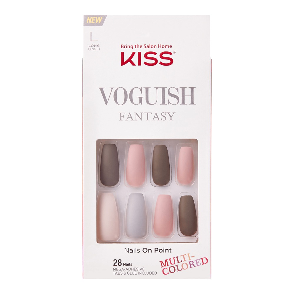 Kiss Voguish Fantasy Multi-Colored Long Nails 28's KVF02C