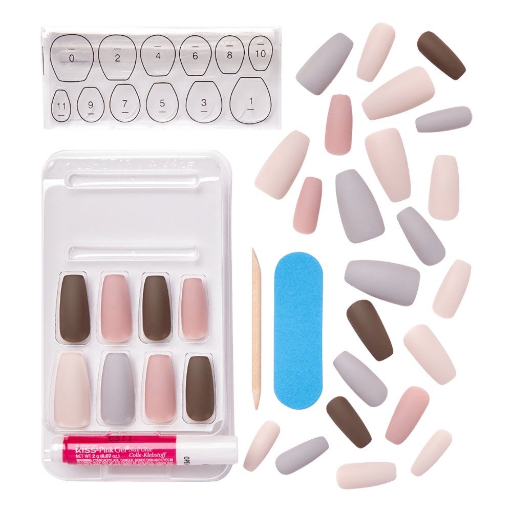 Kiss Voguish Fantasy Multi-Colored Long Nails 28's KVF02C