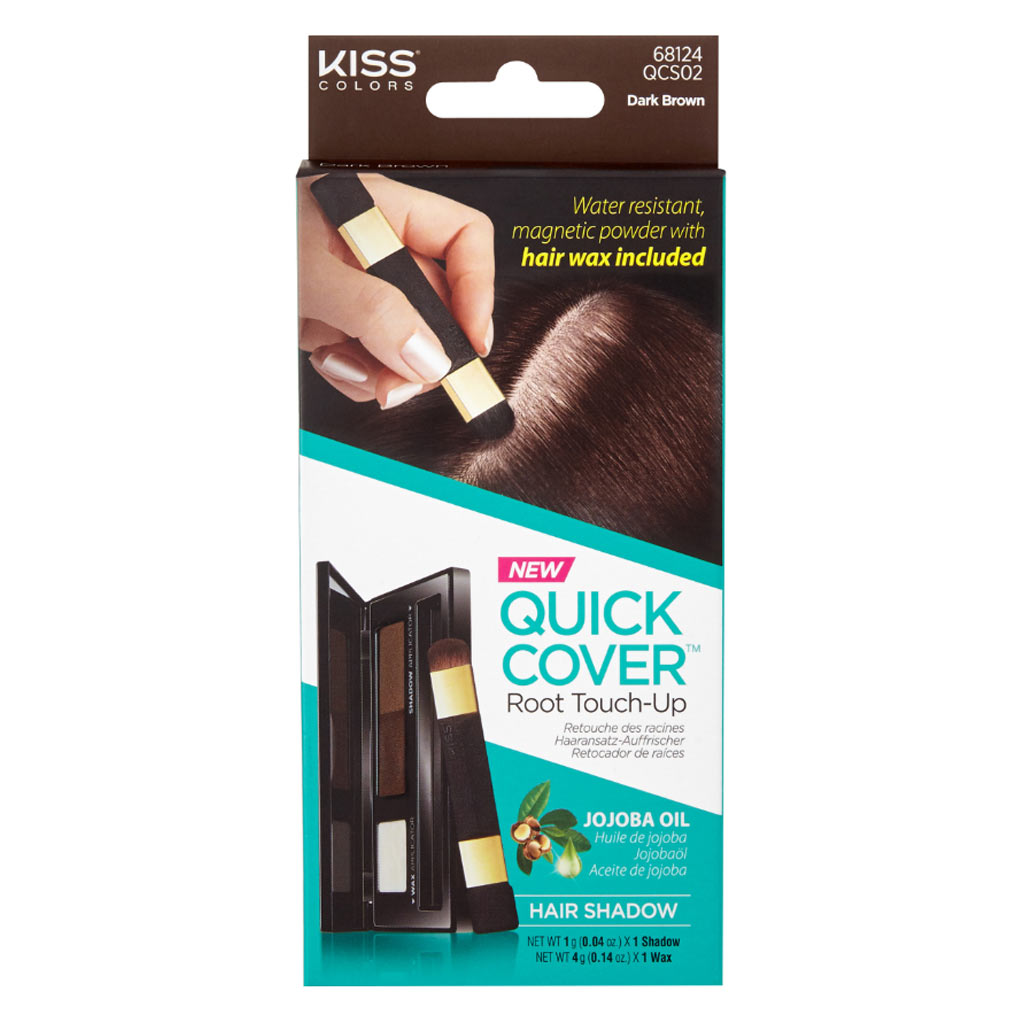 Kiss Quick Cover Root Touch Up Hair Shadow - Dark Brown QCS02