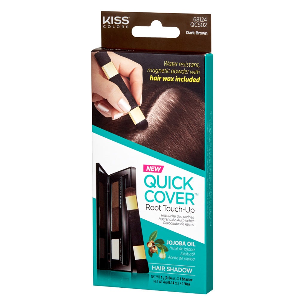 Kiss Quick Cover Root Touch Up Hair Shadow - Dark Brown QCS02