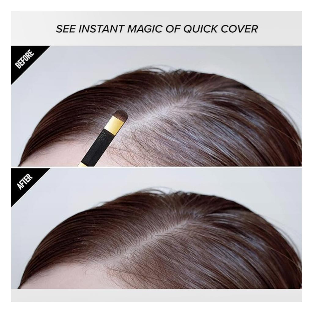 Kiss Quick Cover Root Touch Up Hair Shadow - Dark Brown QCS02