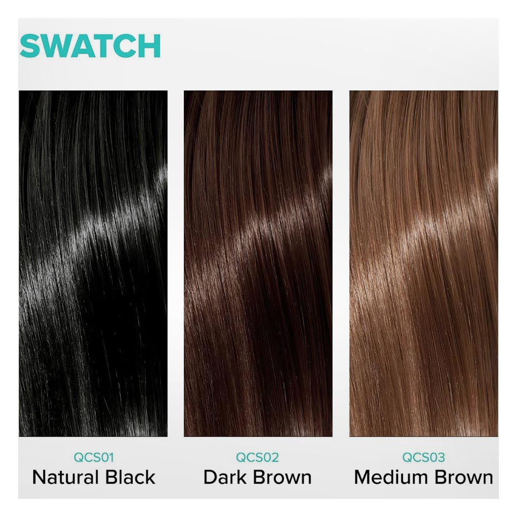 Kiss Colors Quick Cover Root Touch-Up Hair Shadow Natural Black