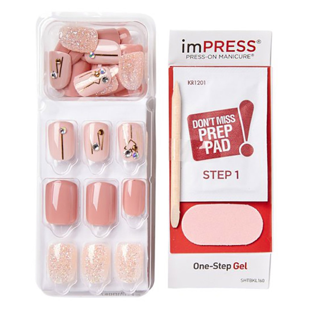Kiss imPRESS Press On Manicure Fine Lines Short KIM015C 30's