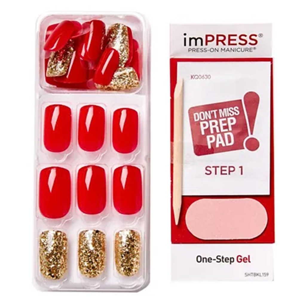 Kiss imPRESS Press On Manicure Memories Medium KIMM08C 30's