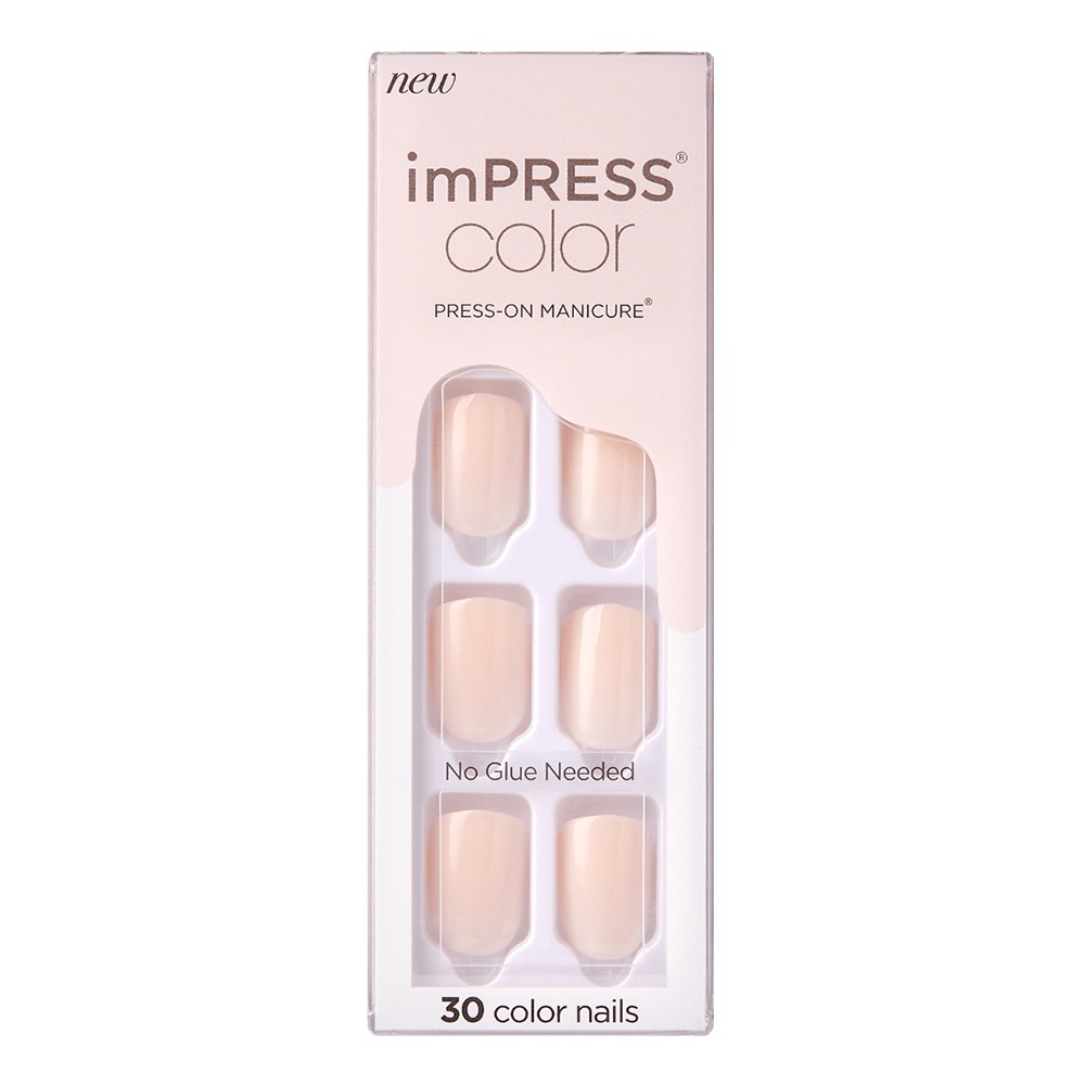 Kiss imPRESS Color Press On Manicure Point Pink 30's