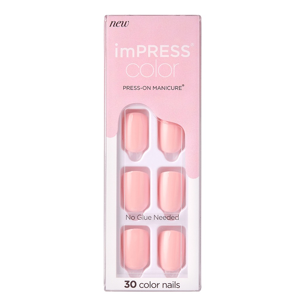 Kiss imPRESS Color Press On Manicure Pick Me Pink 30's
