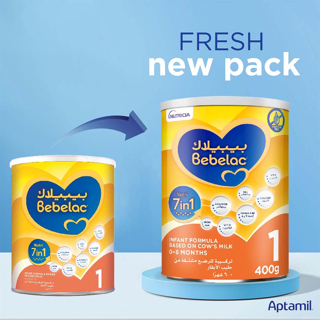 Bebelac Nutri 7 In 1 Stage 1 Baby Milk Formula For 0 To 6 Months 400g