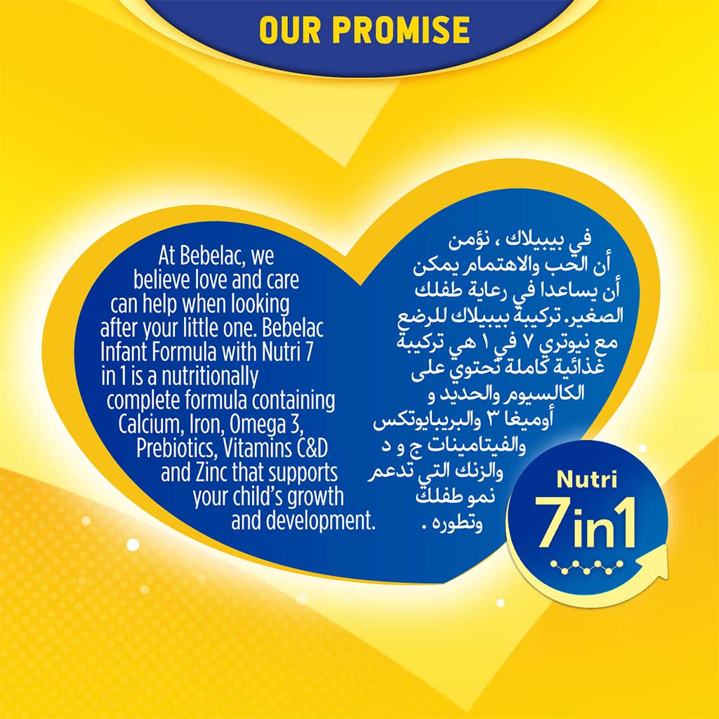 Bebelac Nutri 7 In 1 Stage 1 Baby Milk Formula For 0 To 6 Months 400g