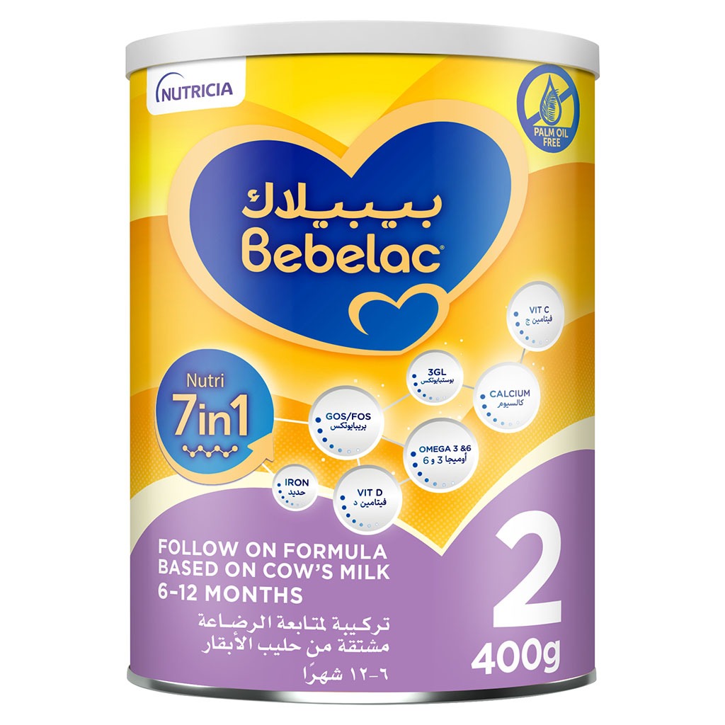 Bebelac Nutri 7 In 1 Stage 2 Infant Milk Formula For 6 To 12 Months 400g