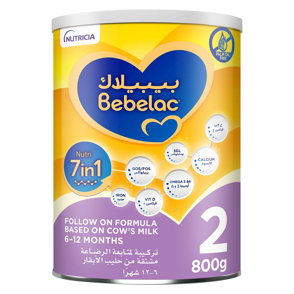 Bebelac Nutri 7 In 1 Stage 2 Infant Milk Formula For 6 To 12 Months 800g
