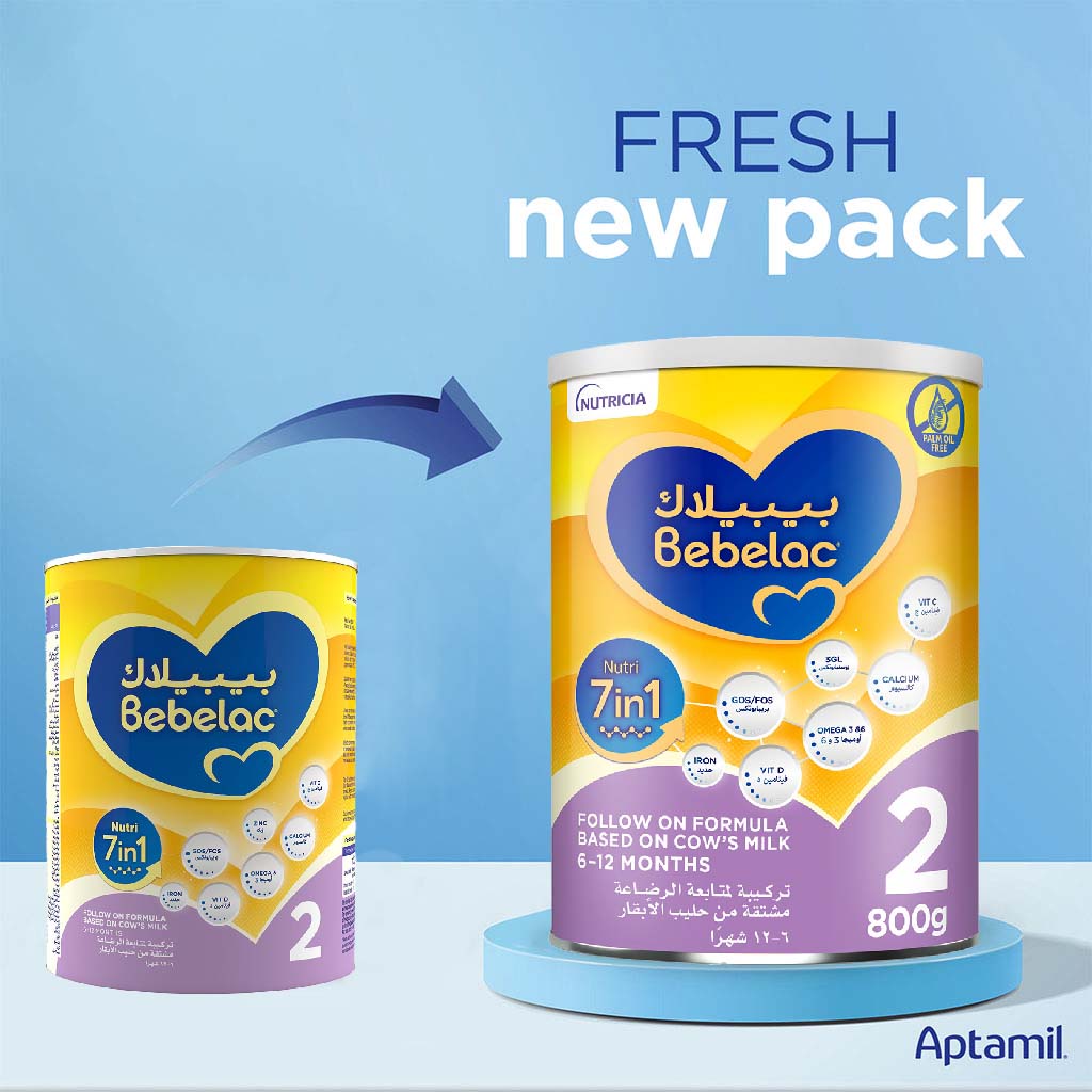 Bebelac Nutri 7 In 1 Stage 2 Infant Milk Formula For 6 To 12 Months 800g
