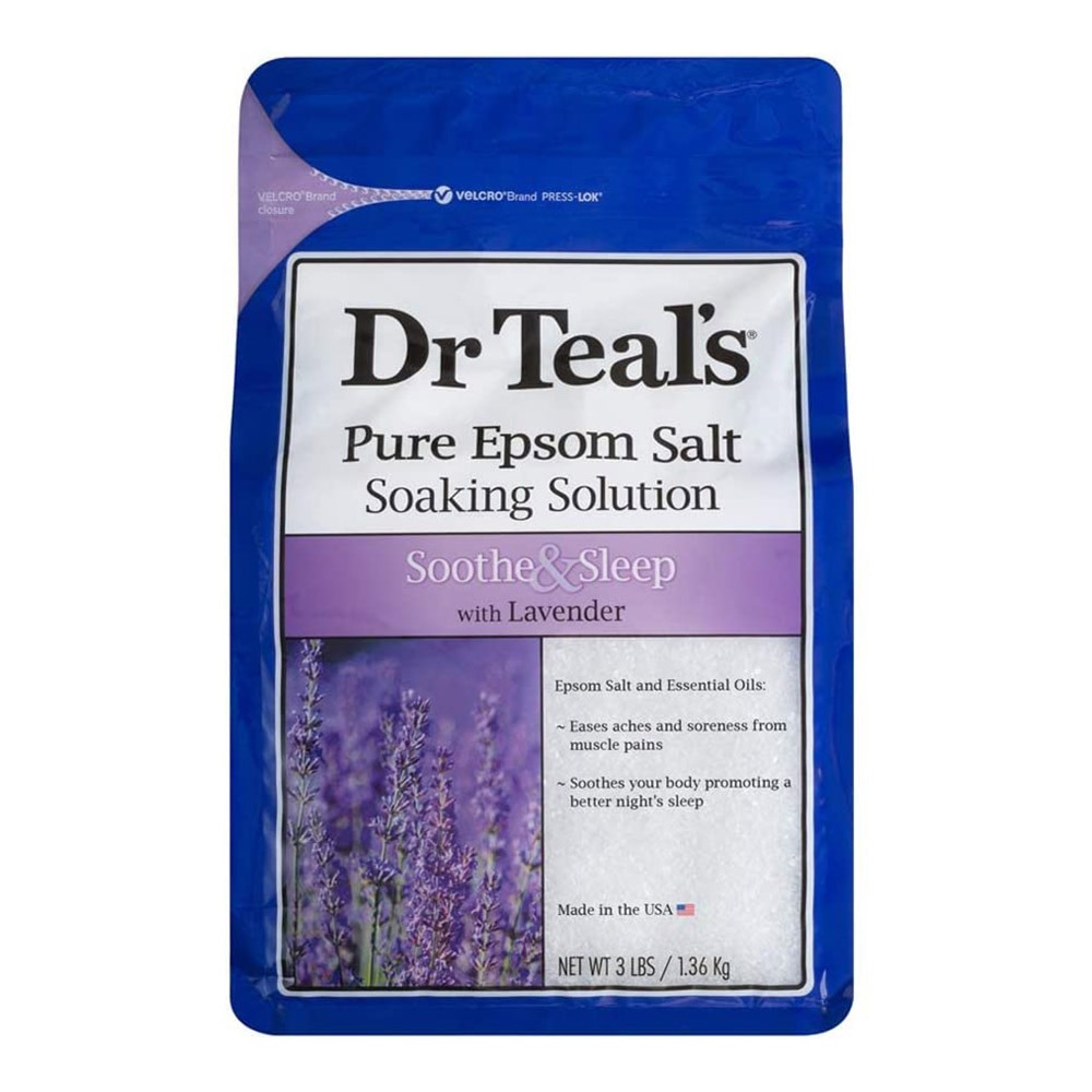 Dr Teal's Pure Epsom Salt Soaking Solution With Lavender 1.36 Kg