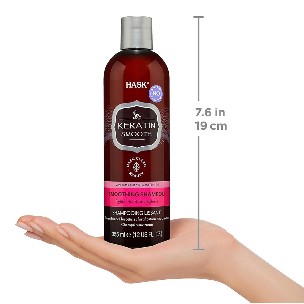 Hask Keratin Protein Smoothing Shampoo 355 mL