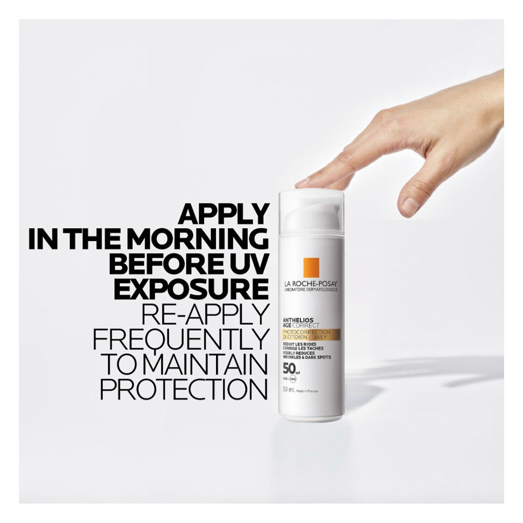 La Roche Posay Anthelios Age Correct SPF50 Anti-Ageing Invisible Sunscreen With Niacinamide 50ml