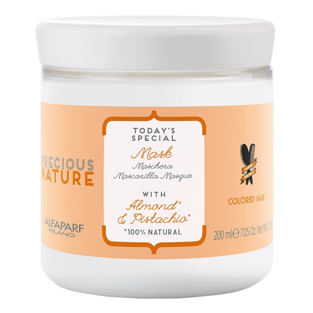 Alfaparf Milano Precious Nature Strengthening Hair Mask For Colored Hair With Almond & Pistachio 200ml