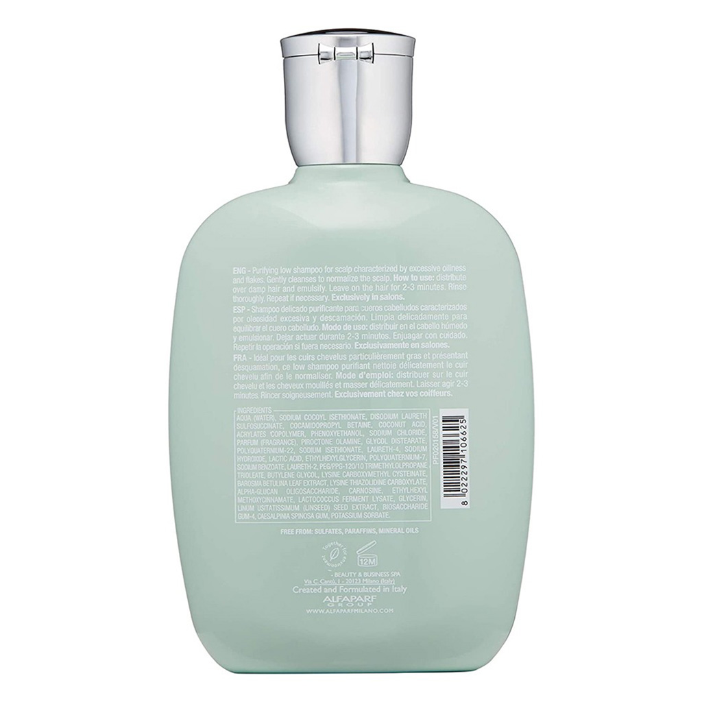 Alfaparf Milano Semi Di Lino Scalp Rebalance Purifying Low Shampoo For Dry Scalp 250ml