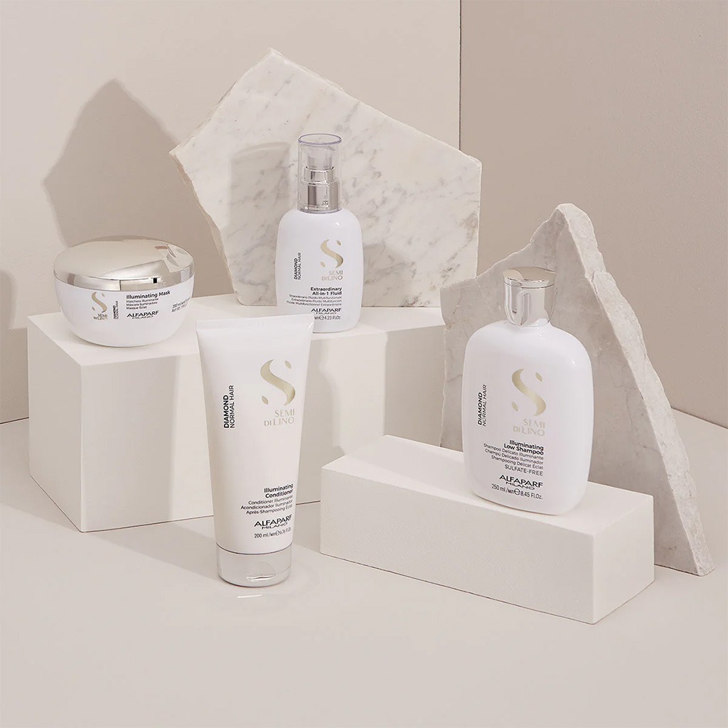 Alfaparf Milano Semi Di Lino Diamond Illuminating Sulfate Free Low Shampoo For Normal Hair 250ml