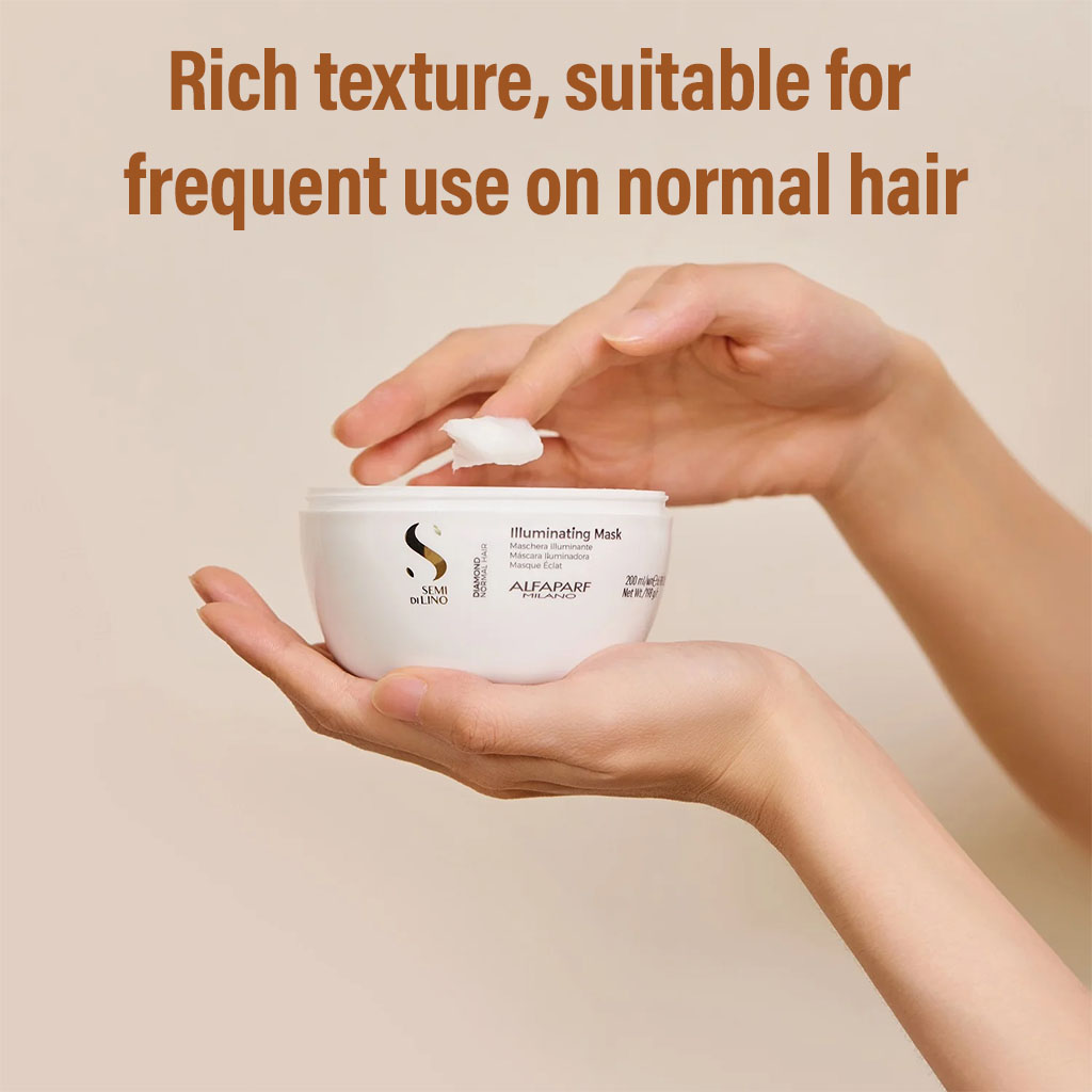 Alfaparf Milano Semi Di Lino Diamond Illuminating Hair Mask For Normal Hair 200ml