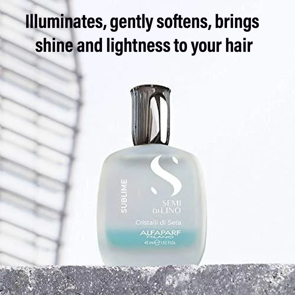 Alfaparf Milano Semi Di Lino Sublime Cristalli Di Seta Bi-Phase Smoothing Hair Serum For Fine Hair 45ml